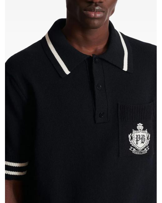 Balmain Black T-shirts And Polos for men