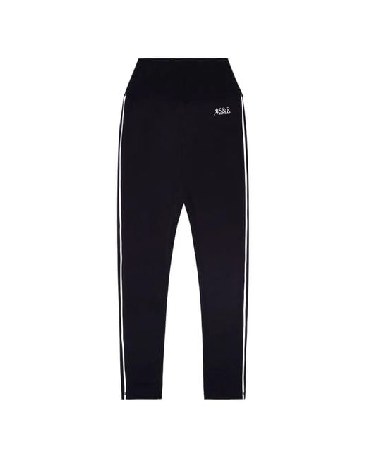 Sporty & Rich Blue Sr Runner Striped Leggings
