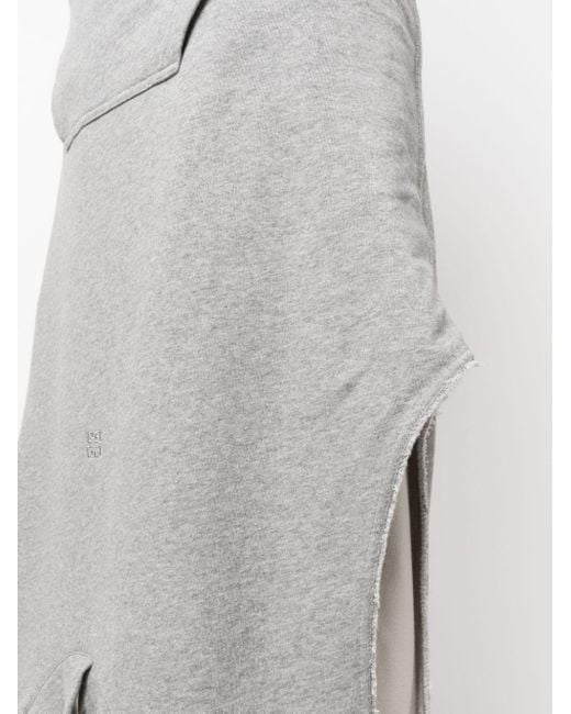 Givenchy Gray Inverted Mélange Sweatshirt Shorts for men