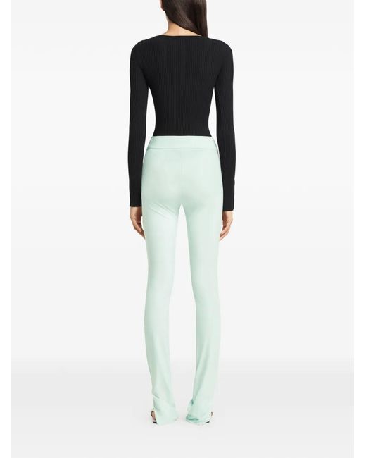Courreges Black Ribbed-Knit Sweater