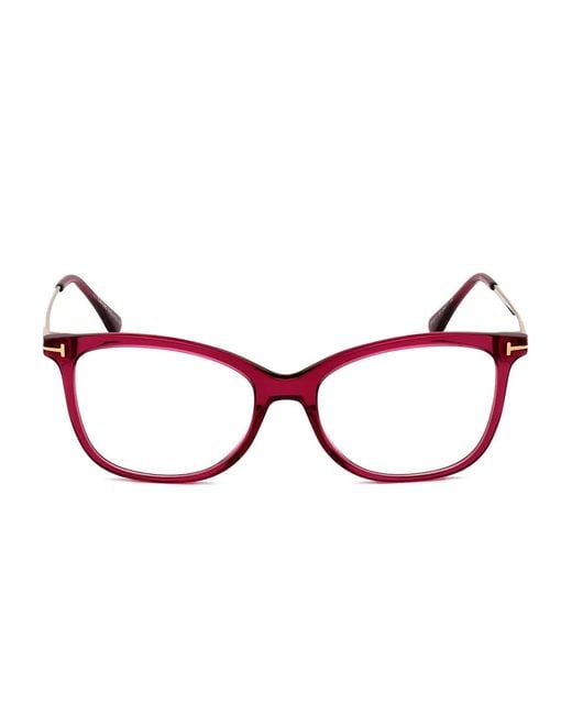 Tom Ford Brown Square-Frame Glasses