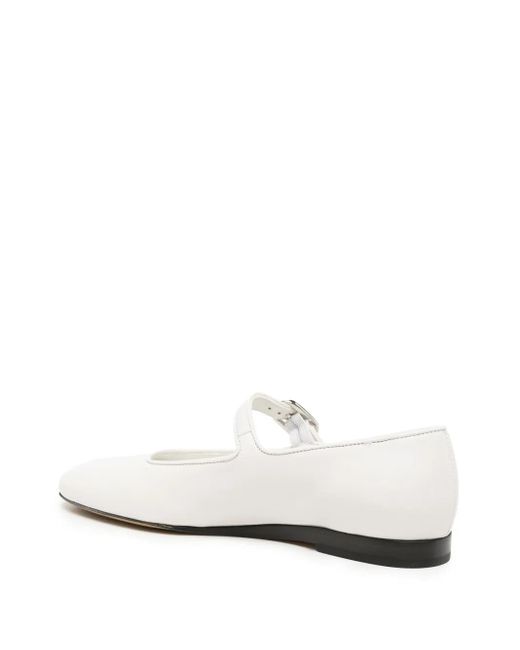 Le Monde Beryl White Mary Jane Ballerina Shoes