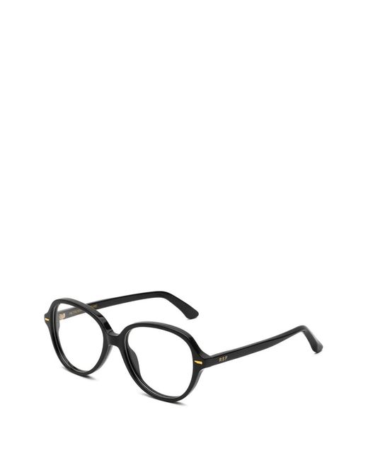 Retrosuperfuture Black Oval-Frame Glasses