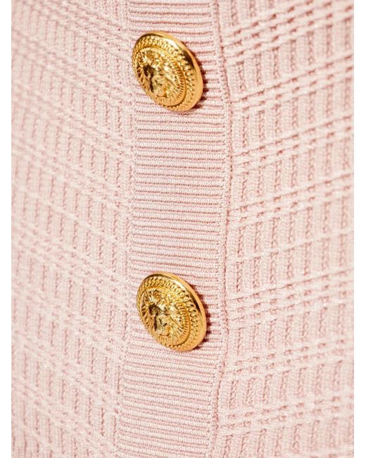Balmain Gebreide Rok in het Pink