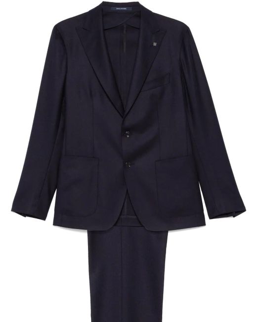 Tagliatore Blue Virgin Wool Suit for men