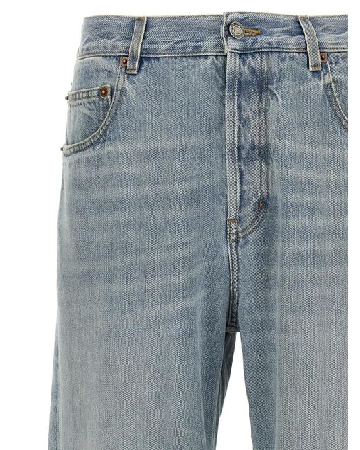 Saint Laurent Blue Stonewashed Jeans for men