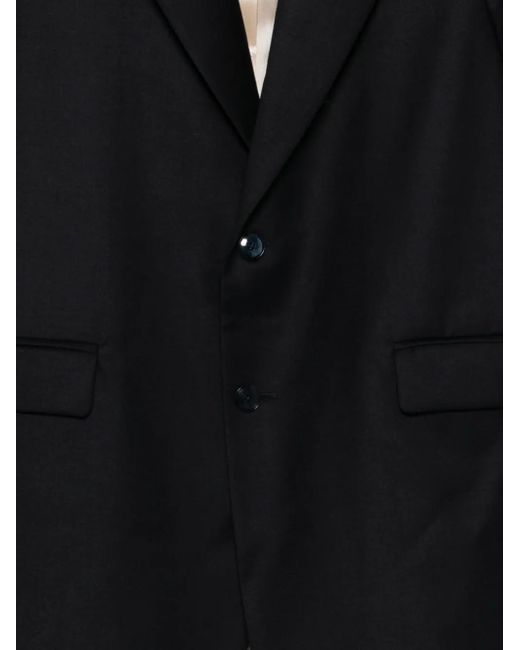Barena Black Two-Button Notch-Lapel Blazer