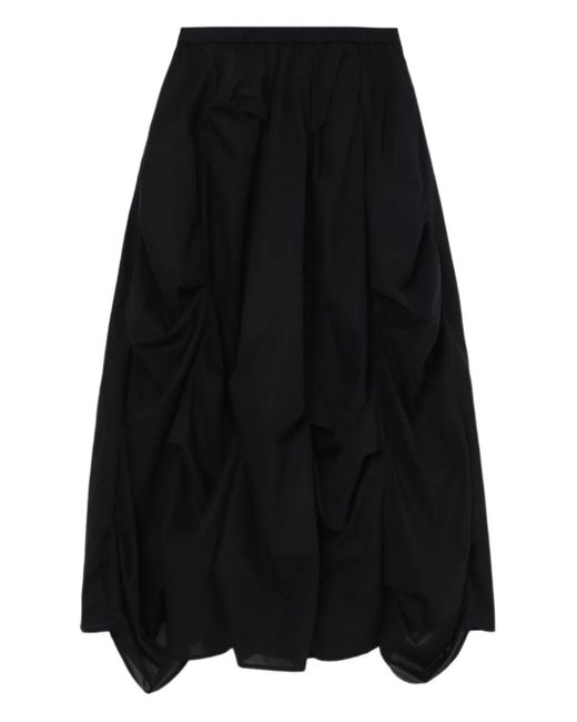 Jupe Drapée À Fronces Enfold en coloris Black