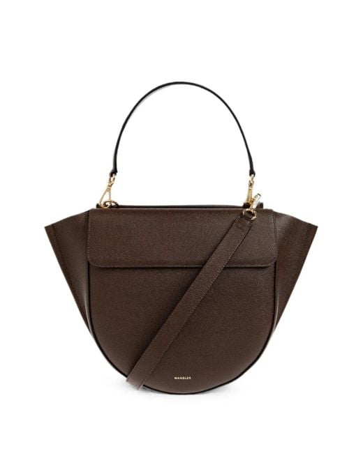 Wandler Brown Hortensia Leather Tote Bag