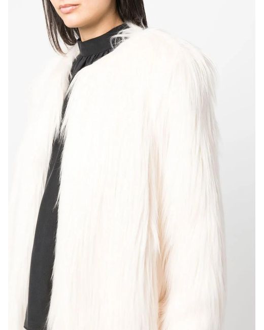 Styland White Faux-Fur Jacket