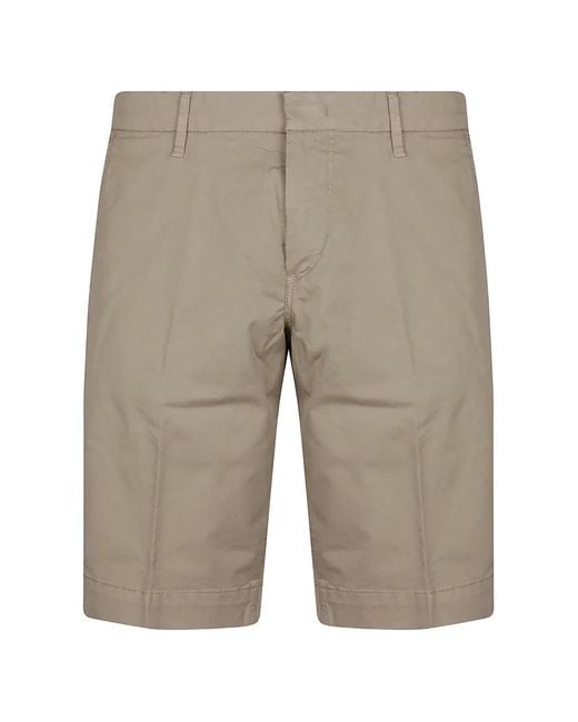 Fay Gray Button-Fastening Chino Shorts for men