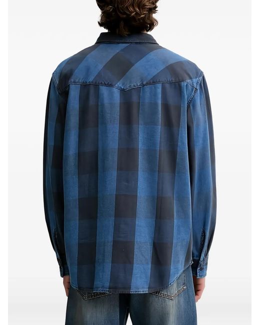 Levi's Blue Check Pocket Shirt for men