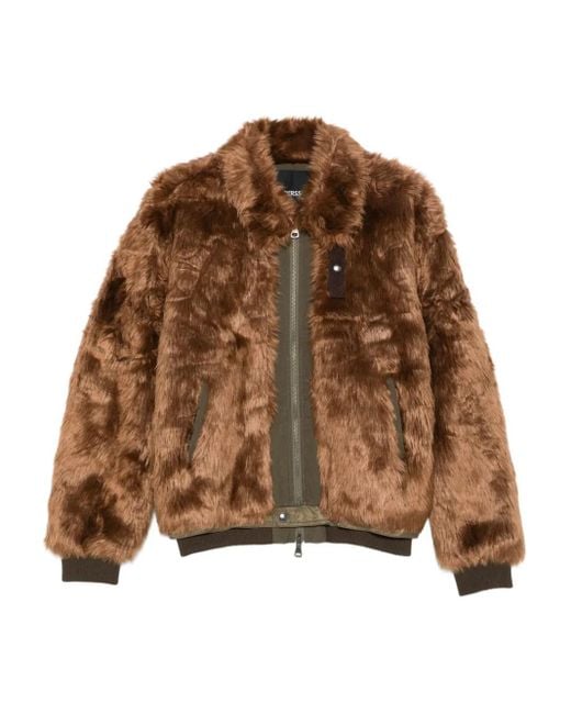 ジャケット・アウター ANDERSSON BELL FUR BOMBER JACKET ANDERSSON BELL Faux-Fur Bomber Jacket in Brown for Men | Lyst