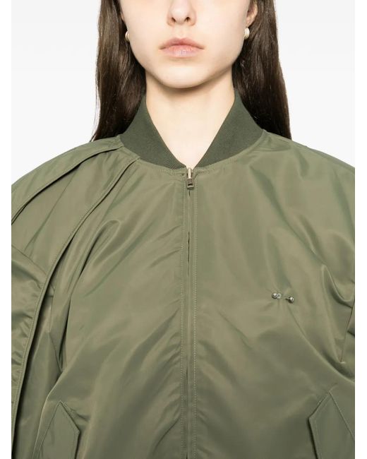 BONBOM Green Veste Bomber À Deux Pinces