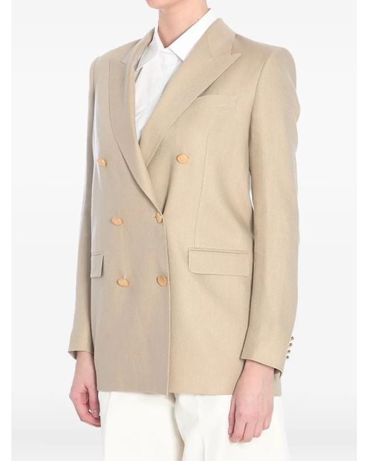 Tagliatore Natural Double-Breasted Jacket