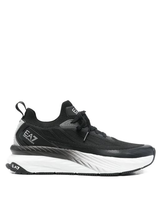EA7 Black Ea7 Lace-Up Trainers for men