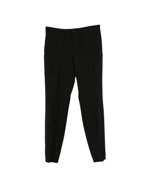 Zegna Black Pantalon À Lien De Resserrage for men