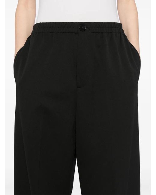 B+ AB Black Tailored Wide-Leg Viscose Pants