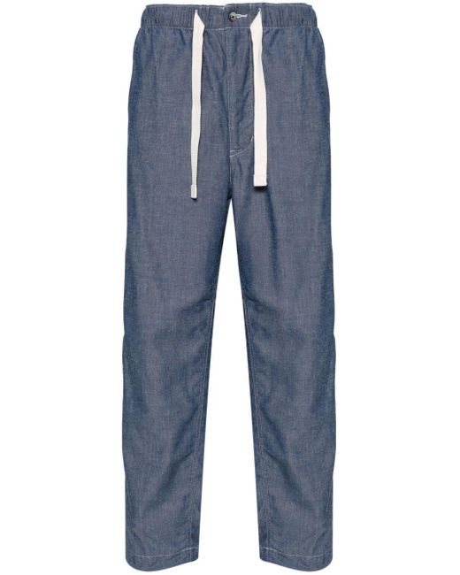 Nanamica Blue Easy Chambray Cargo Trousers for men