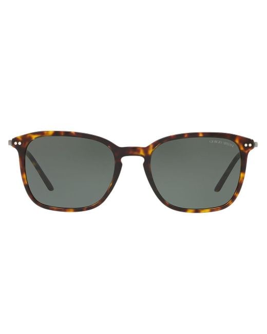 giorgio armani tortoiseshell square sunglasses
