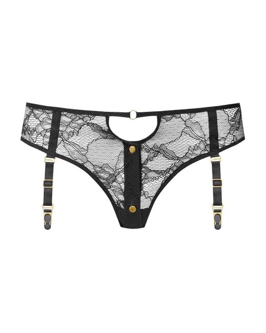 Maison Close Gray Jeux Magnétiques Lace Suspender Panty