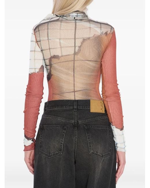 Jean Paul Gaultier The Fire ボディスーツ White