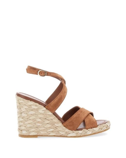 Stuart Weitzman Natural Alyssa Wedge Sandals