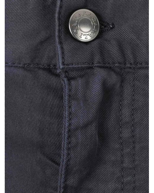 Canali Blue Jean À Patch Logo for men