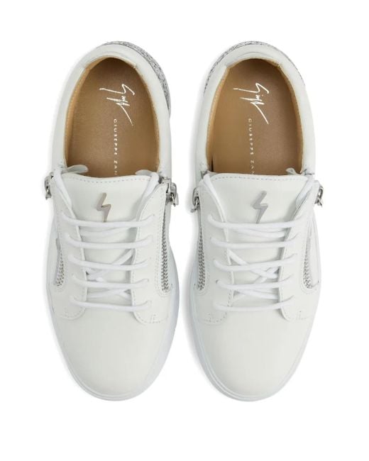 Giuseppe Zanotti White Gail Sneakers