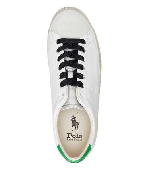 Polo Ralph Lauren White Longwood Sneakers for men