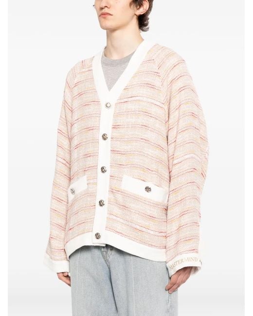 MASTERMIND WORLD Pink Tweed Jacket for men