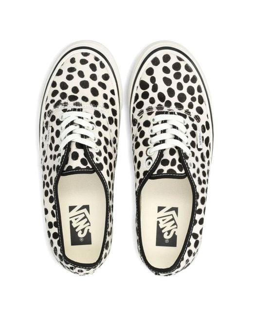 Vans White Lx Authentic 44 Polka-Dot Sneakers
