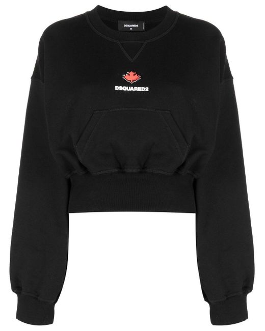 DSquared² Logo-print Sweatshirt in het Black