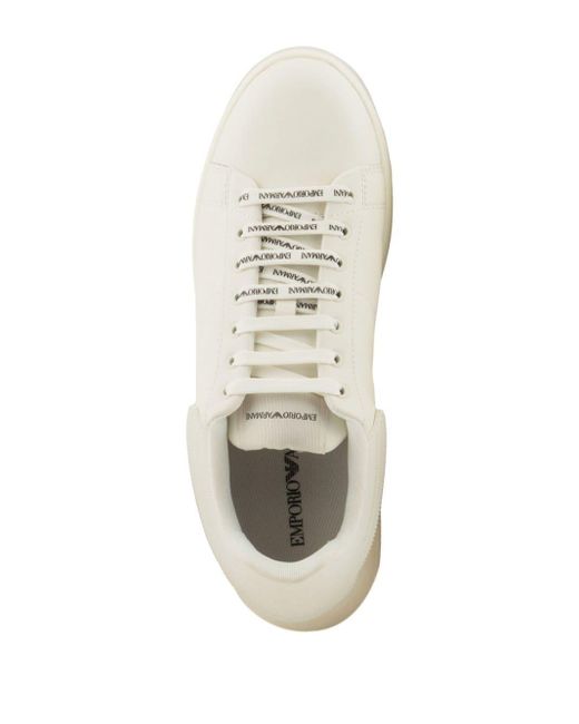 Emporio Armani Chunky Sneakers in het White voor heren