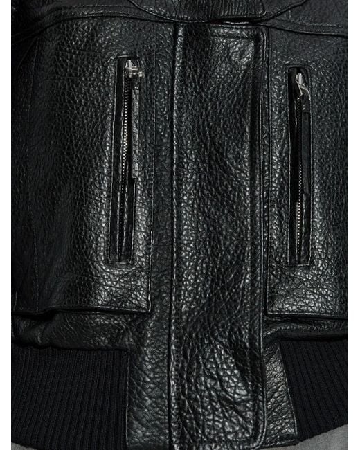 Jacquemus Black Leather Jackets