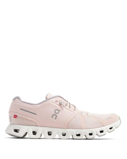 On Shoes Pink Cloud 5 Running Sneakers
