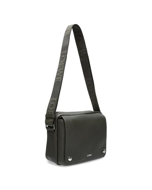 Loewe Mittelgroße Pebble Kuriertasche Mit Logo-Band in Black für Herren