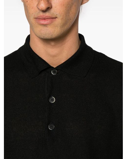 Barena Black Marco Piqué Polo Shirt for men