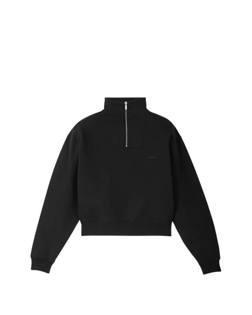 Jacquemus Black Zip-Up Sweatshirt