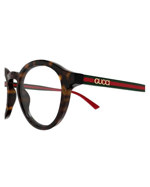 Gucci Brown Logo-Print Glasses for men