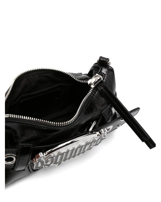 Bolso de mano Gothic Belt de cuero DSquared² de color White