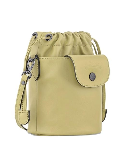 Longchamp Le Pliage Xtra Xs Kleine Bucket-Tas Met Trekkoord in het Green