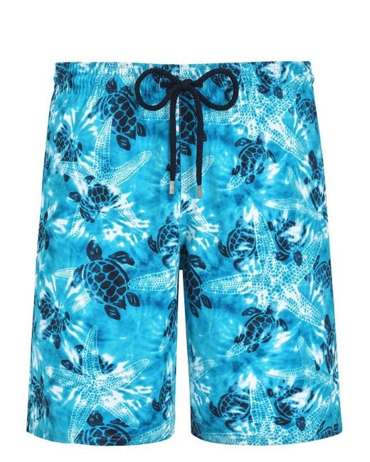 Vilebrequin Blue Okorise Tie-dye Swim Shorts for men