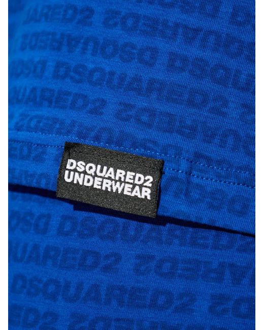 DSquared² Blue Jacquard Pattern Boxers for men