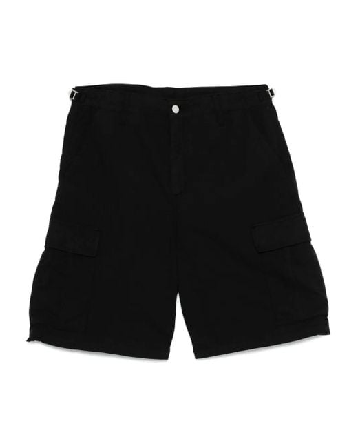 Carhartt Black Logo-Patch Shorts for men