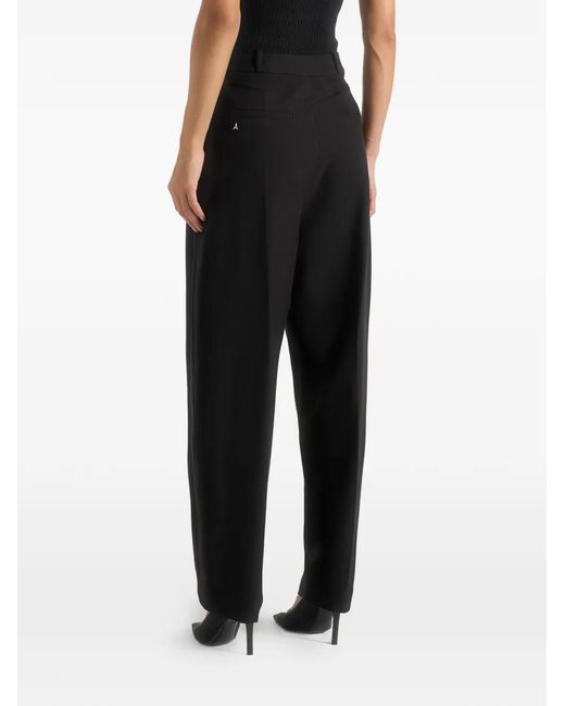 Manière De Voir Black Sophie Twist Leg Tailored Trousers