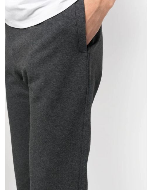 Moorer Gray Tapered Drawstring Track Pants for men