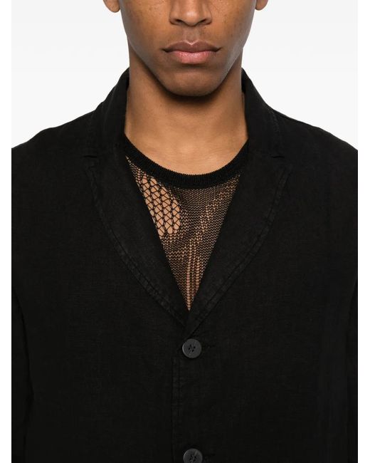 Thom Krom Black Single-Breasted Blazer for men
