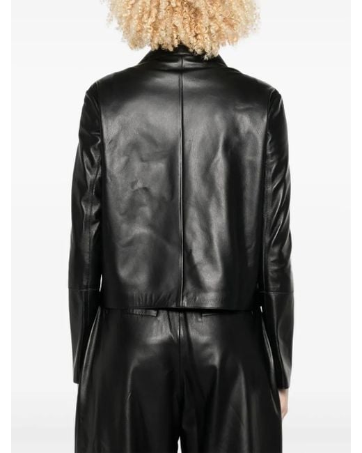 Arma Black Emy Leather Jacket