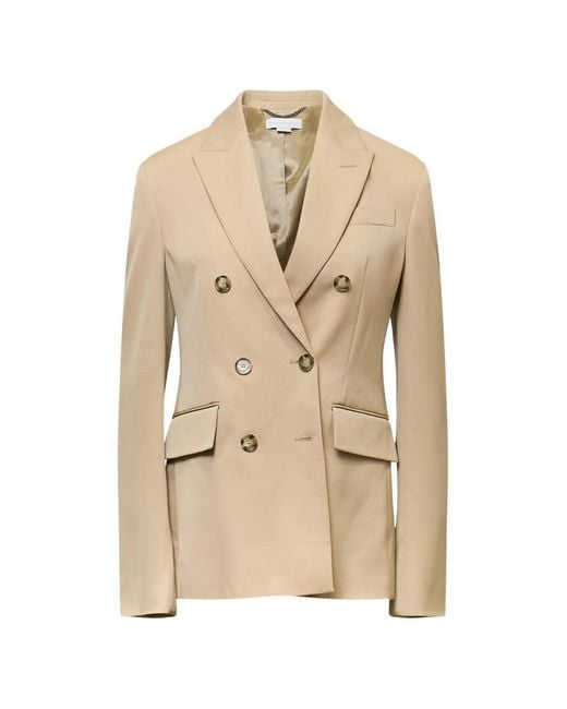 Stella McCartney Natural Double-Breasted Blazer